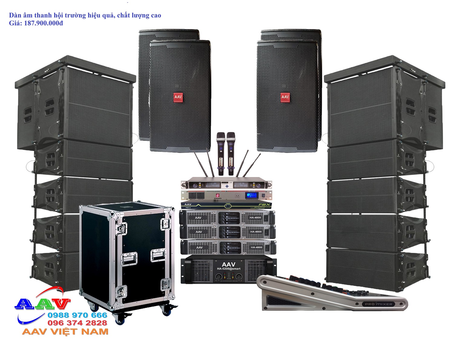 dàn âm thanh hội trường sân khấu chuyên nghiệp chất lượng cao